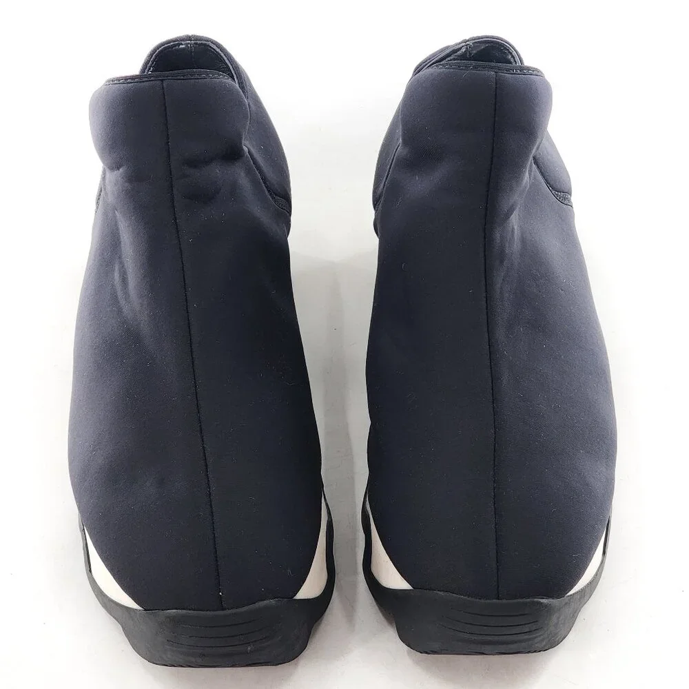 iRi Unisex Black Outline‎ Neoprene Platform Sneaker Black